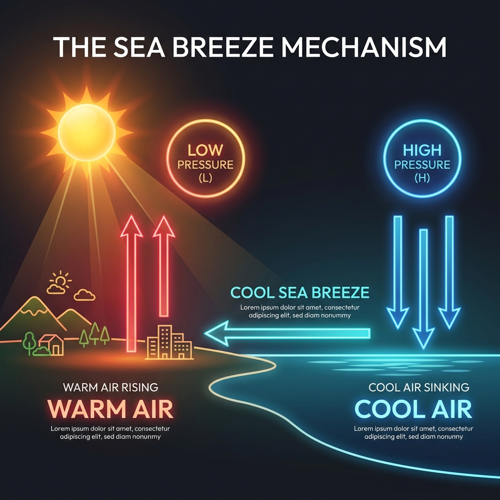 Sea Breeze Mechanism Diagram